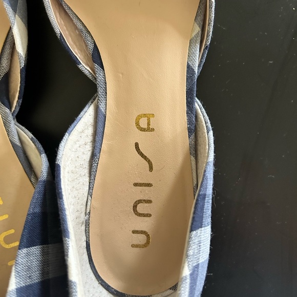 Unisa Blue Plaid Flats - Picture 4 of 5
